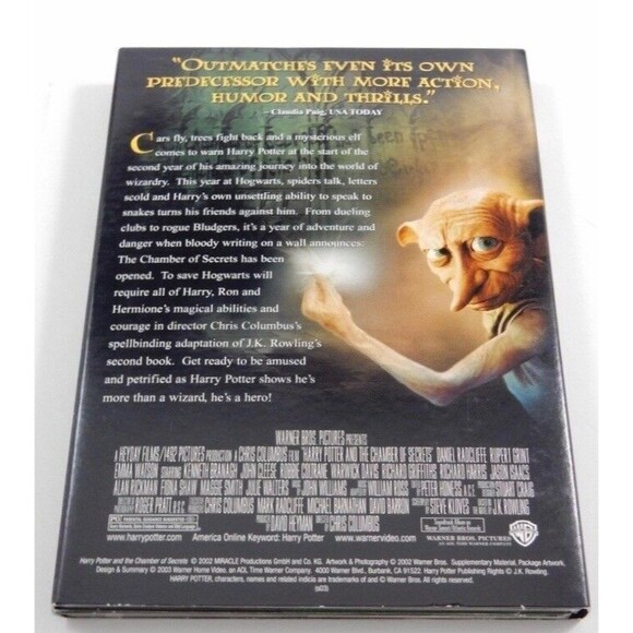 Harry Potter and the Chamber of Secrets (DVD, 2003, 2-Disc Set, Full Frame) - Picture 7 of 9